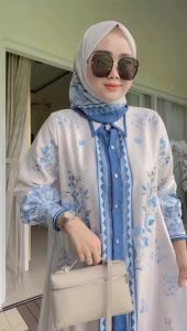 GAMIS SET HIJAB MOTIF TERBARU BESELER/TERBARU 2024