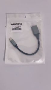 Kabel USB Type C 3.1 Male to USB Female OTG + Light Websong