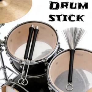 Bộ Bàn Chải Trống Jazz Bằng Nhựa Và Thép Phụ Kiện Nhạc Cụ Bộ Gõ Kèm Dùi Trống Cho Biểu Diễn Âm Nhạc