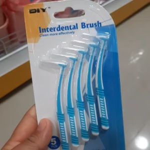 แปรงขัดซอกฟัน แปรงซอกฟันจัดฟัน ไหมขัดฟันจัดฟัน Interdental brush แปรงซอกฟันรูปตัว L