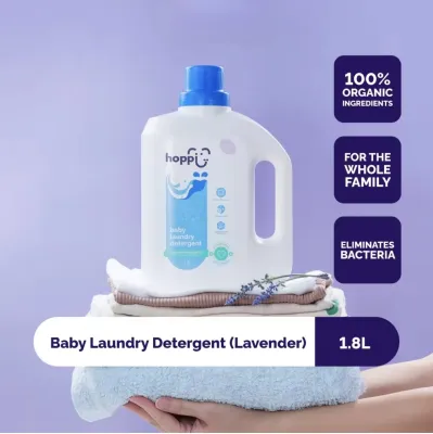 Hoppi Organic Baby Laundry Detergent - Lavender (1.8L/Bottle)