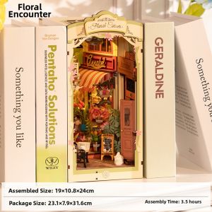 Rolife | DIY Miniature House Handmade Bookend Miniature Assembly Model Building Blocks Gift