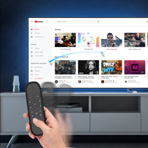 2.4G Bàn phím điều khiển bằng giọng nói ABS từ xa hồng ngoại học tập chuột không dây Bàn phím điều khiển từ xa làm việc cho TV thông minh Android Máy Tính Xách Tay PC Windows / Mac OS / Linux