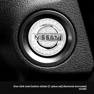 Applicable to Nissan New Sylphy New X-Trail Qashqai Nissan Teana Tianda One-Key Start Button Diamond Decorative Sticker