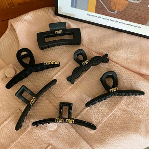 Black Shark Hair Clip Womens New 2023 Stylish Hair Accessories Hair Grips Headwear Back of Head Hairpins Fashionable Hairclips