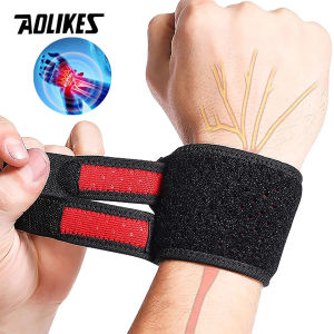AOLIKES Adjustable Wrist Compression Strap and Wrist Brace Sport Wrist Support for Fitness Weightlifting BasketballTendonitis