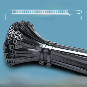 Yingli Ribbon Black Full Width and Thickness Self-Locking Nylon 4x200 Industrial Pull Strip Large Strong Ratchet Tie down