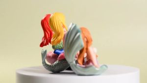 ABS Fish Aquarium Decoration Shell Mermaid Princess Cartoon Doll Miniature Garden Micro Landscape Ornaments PUTERI DUYUNG