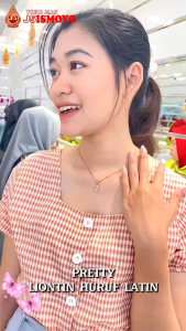 Liontin Emas Huruf Latin J5 Ismoyo