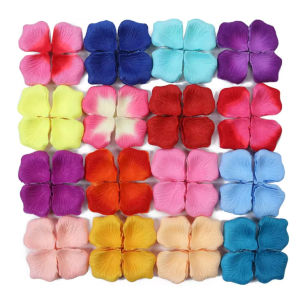 100 cái/túi Lụa Nhân Tạo hoa hồng giả đầy màu sắc mô phỏng cánh hoa hoa hồng bằng vải cho ngày lễ tình nhân tiệc cưới trang trí lãng mạn