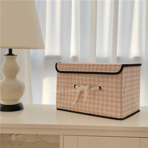 Large Capacity Clothes Storage Box Foldable Organizer Korean Style Non-Woven Fabric Closet Toy Storage Bin Flat Pack Design