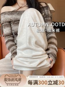 Soft Comfortable High Waist Wide Leg Pants Womens Spring Autumn 2025 New Style Loose Drapey Rice Noodle Pants Straight Cut