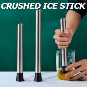 1Pc Cocktail Muddler Mixing Stick  Stainless Steel Cocktail Muddler Home Bar Bartender Fruit Muddler Crushed Ice Tool Barware