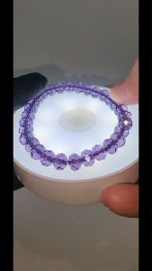 (SG Seller Ready Stocks) Amethyst Quartz Multi Facet Bracelet 7mm+