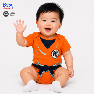 Dragon Ball Son Goku Anime Baby Onesie 0-12 Months Cotton Bodysuit Romper Costume