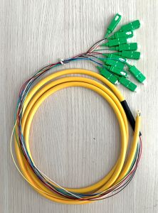 Dây hàn quang SC/APC 15m 0.9mm( Fiber oftic pigtail ) 12 sợi 2m