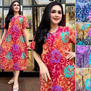 PAKET GROSIR 5 PCS DASTER CAP STANDAR BUSUI MURAH motif " MANISHA "