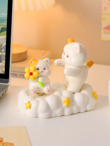 KAQIAO | Cute Cat Stress-Relieving Desktop Figurine