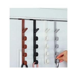 Móc treo đồ 5 móc chất liệu nhựa cài tủ cửa tiện lợi phòng ngủ bếp phòng tắm sử dụng-HAUSE