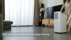 Zinney เครื่องปรับอากาศเคลื่อนที่ 7000 - 12000 BTU Portable Air Conditioner ZNPAC-07A-12A ระบบสัมผัส หน้าจอแสดงผล LED เย็นเร็ว ทำงานเงียบ