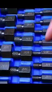 1 Set Screw Extractor Hex Head Multi-Spline Easy Out Bolt Extractor Set For Removing Stripped Rounded Damaged Broken Screws