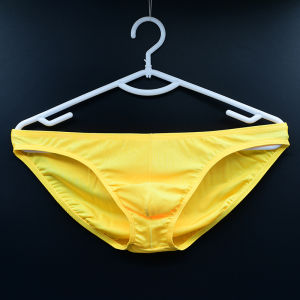 Mens Low Waist Briefs Ice Silk Narrow Edge Sports Underwear Breathable Quick Dry Comfortable Shorts U Shape Design Triangle Pants