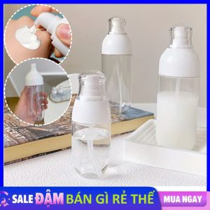 Chai Chiết Mỹ Phẩm Vòi Nhấn 50ML 150ML Dáng Bầu Trong Suốt - Chai Đựng Sữa Tắm Dầu Gội Lọ Chiết Serum Du Lịch Tiện Lợi / Chai Nhựa Chai Đựng Xà Phòng Nước Rửa Tay Tiện Dụng - Lọ Đựng Sữa Tắm