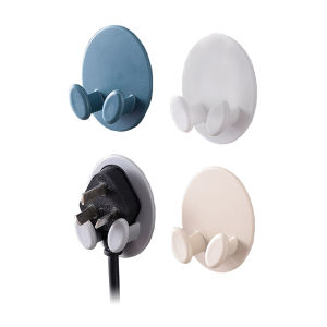 สำรวจตะขอแขวนปลั๊กไฟที่มี 2 ชิ้น 24 วันการฉีด ระบบแขวงสายไฟ ที่หนีบสายไฟ ที่เก็บสายไฟ ที่แขวนสายไฟ ไม่ต้องเจาะรู 1 ชุด