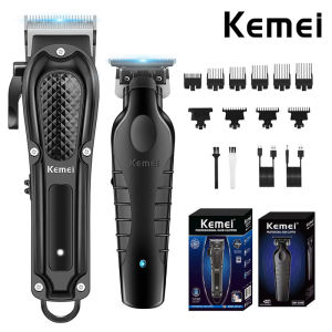 Kemei | Kemei Professional Hair Clippers for Men KM-1071 KM-2299 Cordless Hair Clipper Mens Beard Trimmer Electric Haircut Beauty Kit