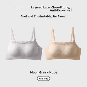 Lace Bra for Small Busts Gather Support Anti-Sag No Marks