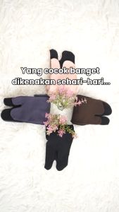 Kaos Kaki Tapak Hitam Jempol / Kaos Kaki Perempuan Panjang / Sock Basic by Hijab Hayuri