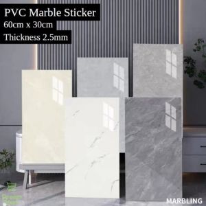 60x30cm PE Foam Marble Wall Sticker | Waterproof Self-Adhesive Wall Panel | Luxury Marble Design DIY Home Decor