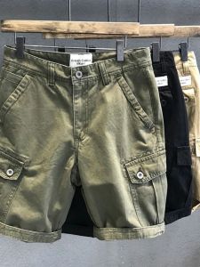 Pants for Working Men Abrasion Resistant Stain-Resistant Shorts Construction Site Tear-Proof Work Clothes Labor Protection Work Pure Cotton Fifth Pants