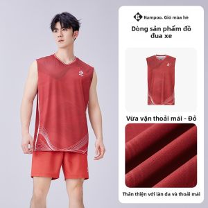 Kumpoo | Áo Tập Thể Thao Không Tay Nhanh Khô Thông Khí Nam