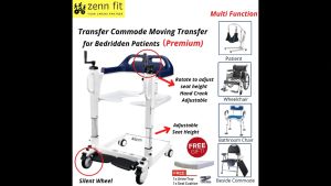 4 in 1 Wheelchair Hank Crank 多功能轮椅 | iMove Patient Lift Chair Transfer Chair Rehab Mover Kerusi Roda Nursing Chair