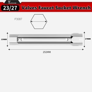Cờ Lê Ống Nước 23-27mm 34-40mm Dụng Cụ Lắp Đặt Vòi Chậu Ống Thoát Nước Phụ Kiện Nhà Bếp