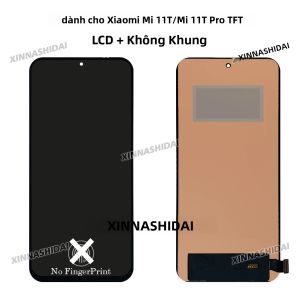 Màn Hình Cảm Ứng LCD TFT 6.67 Inch Bộ Phận Lắp Ráp Khung Viền Chất Lượng AAA Tương Thích Với Điện Thoại Xiaomi Mi 11T/Mi 11T Pro