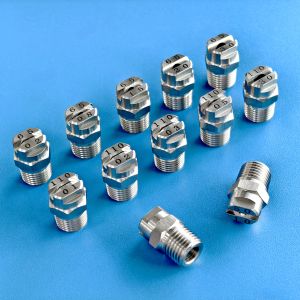 304 Stainless Steel Fan Nozzle Atomization Humidification Industrial Spray Car Washing Machine Cleaning Machine Nozzle V-Shaped CC Fan Surface