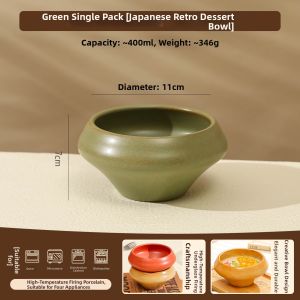 Aesthetic Retro Ceramic Rice Bowl