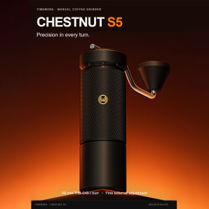 Timemore | TIMEMORE Chestnut S5 Manual Coffee Grinder 48mm Burr 30g Capacity 0.015mm per Click 90-Click External Adjustment