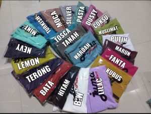 HIJAB INSTAN JUMA POLOS S / HIJAB POLOS PREMIUM / HIJAB JUMA