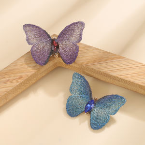 Mới Cánh Bướm Đính Nút Thêu Màu Khối Thời Trang Phụ Kiện Sợi Nhỏ Nhái Cổ Điển Đồng Phục Phụ Kiện