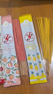 Golden Inscents International Premium Quality Peach Incense Sticks - 1 Pack (30 Sticks) Eco-Friendly & Organic Fly & Mosquito Repellent for Indoor & Outdoor