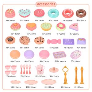 Afternoon Tea Sets Kid Pretend Play Toys Girls Play House Kitchen Food For Children Party/Picnic Gift Simulation Cup Cake