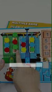 Mainan edukasi 3 in 1 Slide Puzzles For Kids Brain Teaser Put Out Fire Travel dan Numbers MK135