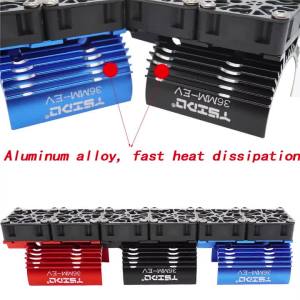 YSIDO 30/36/40-42mm RC Motor Heatsink Single/Double Cooling Fan for 1/7 1/8 1/10 1/12 540 550 3650 3660 4068 4082 Motor RC Cars