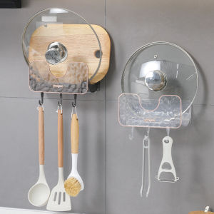 บ้านที่เก็บเครื่องครัวครัวเรือนบ้านฝาหม้อไม่พรุนชั้นแขวนผนัง