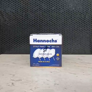 Lampu LED Plafon downlight Hannochs STYLE Paket 7 Watt IBR CDL Isi 4PCS Cahaya Putih SNI Original