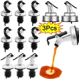 1/2/3PCS Kitchen Press Nozzle Leak Proof Oil Bottle Stopper Wine Dispenser Kitchen and Bar Accessories