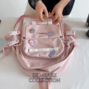 Tas Sekolah Wanita Versi Korea Ransel TK/PAUD SD SMP SMA Ransel Anak Gadis Perempuan Remaja Kekinian